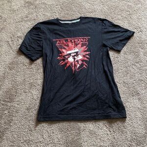 Jordan Black Short Sleeve Air Jordan Graphic Baseball T-Shirt SIZE S